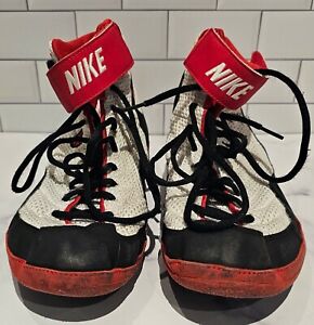 Nike Inflict Wrestling Shoes 10.5 U.S. Red/White/Black