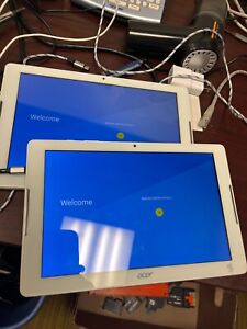 LOT OF 2 Acer Iconia One 10 B3-A30 Tablet White 10.1