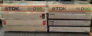New ListingLot Of 8 Various Used Blank Cassette Tapes TDK Sony Memorex