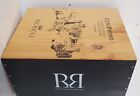 Wooden wine crate/box RICASOLI 6 bottle holder ( no bottles included)