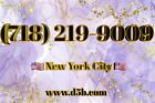 718 NYC Easy Phone Number (718) 219-9009 UNIQUE NEAT VANITY New York City