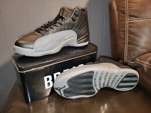 Jordan 12's Wolf Grey/ Black Size 10 Exclusive , New