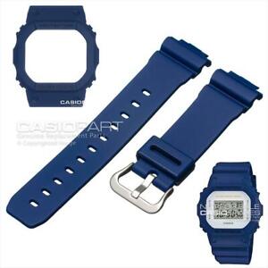 CASIO Original G-Shock Watch Band DW-5600M-2 Blue Strap & Bezel DW-5600M DW-5600