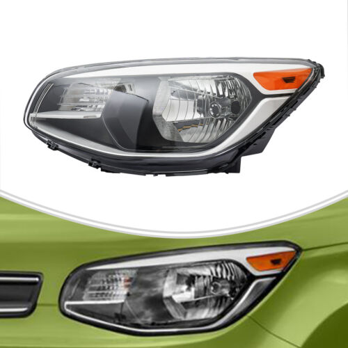 Left Driver Side Halogen Headlight For 2014-2019 Kia Soul Headlamp Assembly