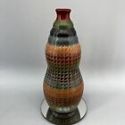 New ListingNicaraguan 11.5” Geometric Art Pottery Vase Signed Lopez Hand Crafted Vintage