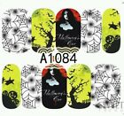 Halloween Nail Wraps water decals Opaque Nail wraps Halloween Nail wraps webs