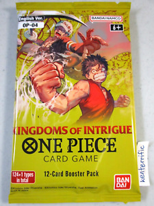 Kingdoms of Intrigue Booster Pack One Piece Card Game OP-04 English New Sealed