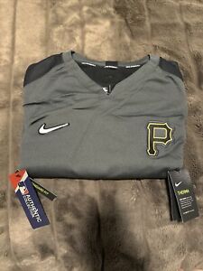 Nike Pittsburgh Pirates MLB Team Issued On-Field Therma Pullover NKA6 Mens XXL