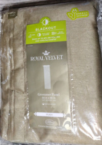 New ListingJCP, Royal Velvet Traditional Tan Plaza Grommet Blackout Panel 50