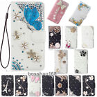 Girly Wallet Leather Phone Case Bling Diamonds Women Sparkly Cover for ZTE Nokia