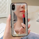 Mirror Case Diamond Makeup Bling Hot Fashion Women Girl Cover For Various Phone
