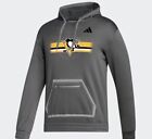 Adidas NHL Pittsburgh Penguins Aeroready Team Hoodie Men’s Size 2XL IK6650 Grey
