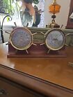 Vintage SWIFT Brass Ship's Nautical Thermometer and Barometer