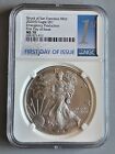 New Listing2020 (S) American Silver Eagle, Unc., NGC Certified MS70, First Day of Issue
