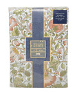WILLIAM MORRIS England KING Cotton Percale Duvet Cover Set Lodden Sage Coral NEW
