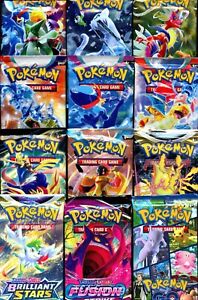 12x Pokemon Booster Pack Lot - AUTHENTIC, UNWEIGHED, & SEALED Cards!