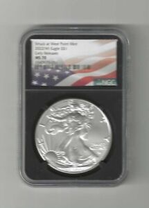 2022 (W) NGC MS70 EARLY RELEASES UNCIRC  1 OUNCE AMERICAN SILVER EAGLE (051)