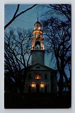 Gloucester MA-Massachusetts Historic 1806 Universalist Church Vintage Postcard