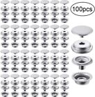 100X Stainless Steel Fastener Snap Press Stud Cap Button Marine Boat Canvas B513