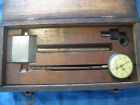 Brown & Sharpe Giant Dial Indicator #744 & Magnetic Stand Res. .0001 In Wood Box