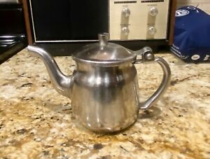 Small Vintage MCM Vollrath Stainless Steel Teapot