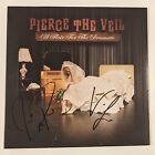 Pierce The Veil Signed Autographed Flair For Dramatic Cream Pink Splatter Vinyl