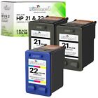 3PK for HP 21 HP 22 Ink Cartridges FAX 1250 3180 PSC 1219 1401 1406 1410 1415