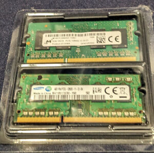 6GB PC3L 12800S DDR3 Laptop memory module (1 Samsung 4GB + 1 Micron 2GB)