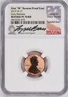 2019 W Lincoln Shield Cent NGC Reverse PF70 RD Lyndall Bass Signed Early Rel 070