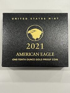 2021 W American Eagle 1/10 OZ Gold Proof Coin