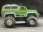 Rare Stomper GMC 4 X 4 by Schaper Green with Camper Shell and spotlights
