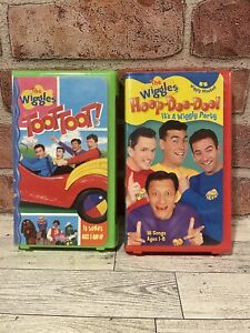 The Wiggles (VHS, 2000, 2003) 2 VHS Lot Hop-Dee-Do & Toot Toot!
