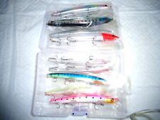 Fishing Lures LOT OF 10 Minnows 5 inch Fish Bait Crank Troll Lure Casting Lake