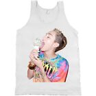 Miley Cyrus Licking Ice Cream Bella + Canvas Tank Top Tongue Bangerz Shirt NEW