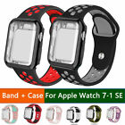 Watch Band+TPU Case CoverFor Apple iWatch Series 9 8 7 6 5 4 3 SE Silicone Strap