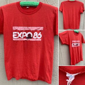 vintage 1986 World Exposition Expo 86 Vancouver BC t-shirt single stitch S 80s