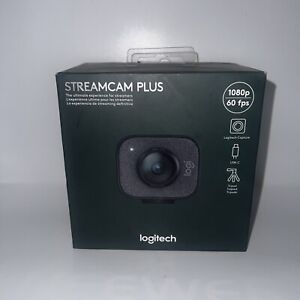 Logitech StreamCam Plus Webcam with Tripod Mount - Graphite (960-001280) - NEW™