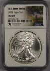 2022 Silver Eagle Dollar NGC MS70 U.S. State Series Connecticut