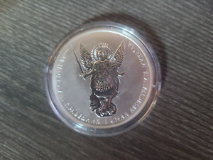 2015 Ukraine Archangel Michael 1 Ounce Silver Coin .999 BU in Original Capsule