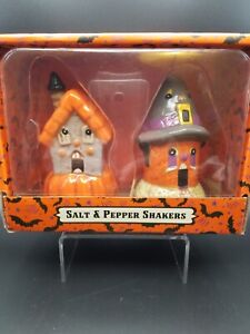 Johanna Parker Retro VTG Style Halloween Haunted House Salt & Pepper Shaker