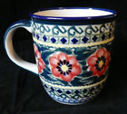 New ListingBoleslawiec Pottery Coffee Mug Hand Made in Poland