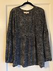 THE LOFT Misses Size Large Long Sleeve Baby Doll Style Pullover Blouse