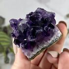 Natural Amethyst Stone Cluster Raw Purple Crystal Specimen Minerals Home Decor