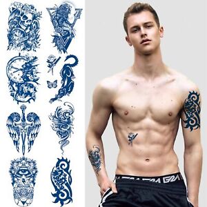 Aresvns Semi-Permanent Tattoos for Men, Realistic Temporary Tattoos Waterproo...