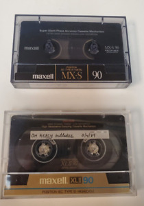 Maxell MX-S 90 Type IV Metal Cassette Tape & XLII 90 Type II High CrO2
