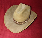 GW Cowboy Hat Men's Size Small 6 3/4 - 6 7/8  Brown Banded Cotton/Rayon Read