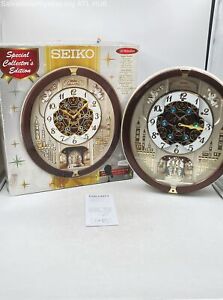 Seiko 18 Melodies In Motion Wall Clock Collector's Edition- Untested In Box