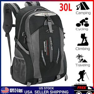 30L Nylon Travel Backpack Waterproof Outdoor Rucksack Men Camping Hiking Bag