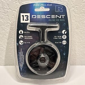 13 FISHING - Descent - Inline Ice Fishing Reels Right Hand Retrieve