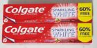 SET OF 2 Colgate Sparkling White Cinnamint Fluoride Toothpaste 4.0oz